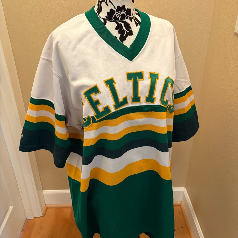 Hardwood Classics Green and Yellow Jersey